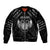 Personalized Viking Dragon Bomber Jacket with Sword Black Scandinavian Tattoo LT9 - Wonder Print Shop