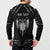 Personalized Viking Dragon Button Sweatshirt with Sword Black Scandinavian Tattoo LT9 - Wonder Print Shop