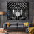 Personalized Viking Dragon Tapestry with Sword Black Scandinavian Tattoo