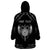 Personalized Viking Dragon Wearable Blanket Hoodie with Sword Black Scandinavian Tattoo - Wonder Print Shop