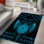 Personalized Viking Dragon Area Rug with Sword Blue Scandinavian Tattoo LT9 - Wonder Print Shop