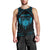 Personalized Viking Dragon Men Tank Top with Sword Blue Scandinavian Tattoo - Wonder Print Shop