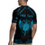 Personalized Viking Dragon Rugby Jersey with Sword Blue Scandinavian Tattoo