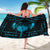 Personalized Viking Dragon Sarong with Sword Blue Scandinavian Tattoo