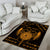 Personalized Viking Dragon Area Rug with Sword Gold Scandinavian Tattoo LT9 - Wonder Print Shop