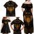 Personalized Viking Dragon Family Matching Off Shoulder Maxi Dress and Hawaiian Shirt with Sword Gold Scandinavian Tattoo LT9 - Wonder Print Shop