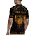 Personalized Viking Dragon Rugby Jersey with Sword Gold Scandinavian Tattoo