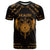 Personalized Viking Dragon T Shirt with Sword Gold Scandinavian Tattoo