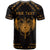 Personalized Viking Dragon T Shirt with Sword Gold Scandinavian Tattoo