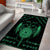 Personalized Viking Dragon Area Rug with Sword Green Scandinavian Tattoo LT9 - Wonder Print Shop