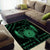 Personalized Viking Dragon Area Rug with Sword Green Scandinavian Tattoo LT9 - Wonder Print Shop