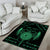 Personalized Viking Dragon Area Rug with Sword Green Scandinavian Tattoo LT9 - Wonder Print Shop