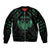 Personalized Viking Dragon Bomber Jacket with Sword Green Scandinavian Tattoo LT9 - Wonder Print Shop