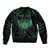 Personalized Viking Dragon Bomber Jacket with Sword Green Scandinavian Tattoo LT9 - Wonder Print Shop