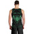 Personalized Viking Dragon Men Tank Top with Sword Green Scandinavian Tattoo - Wonder Print Shop