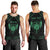 Personalized Viking Dragon Men Tank Top with Sword Green Scandinavian Tattoo - Wonder Print Shop