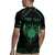 Personalized Viking Dragon Rugby Jersey with Sword Green Scandinavian Tattoo