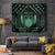 Personalized Viking Dragon Tapestry with Sword Green Scandinavian Tattoo