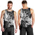 Vikings Raven and Wolf Men Tank Top with Aegishjalmur Unique - Wonder Print Shop