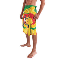 Lithuania Basketball Skeleton Personalized Lavalava Skullman Lithuania Tie Dye