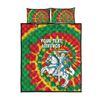 Lithuania Tie Dye Retro Basketball 1992 Personalized Quilt Bed Set