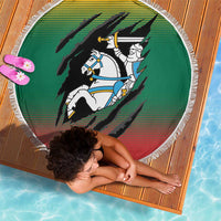 Lithuania Vytis Beach Blanket Lietuvos Chasing and Fighting