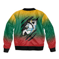 Lithuania Vytis Bomber Jacket Lietuvos Chasing and Fighting