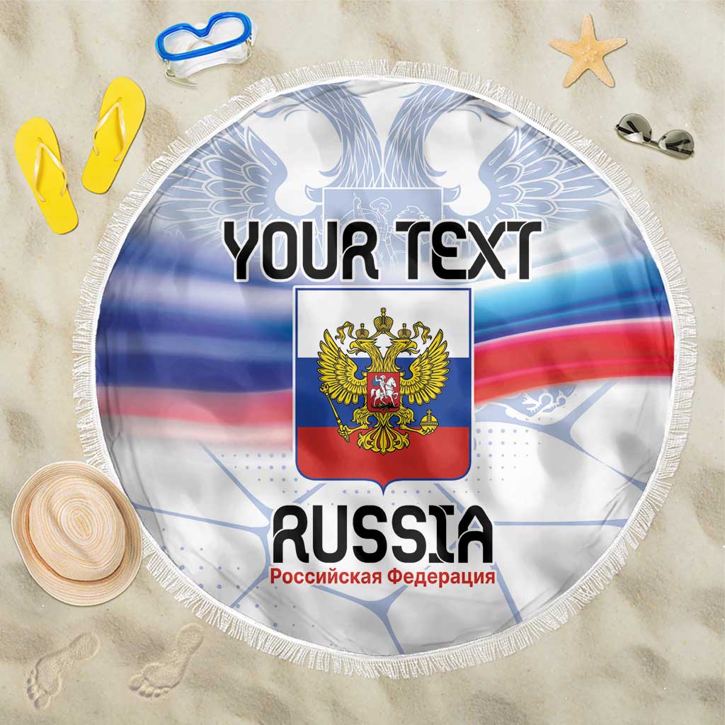 Personalized Russia Double-headed Eagle Beach Blanket Special Flag Style LT9 - Wonder Print Shop