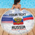 Personalized Russia Double-headed Eagle Beach Blanket Special Flag Style LT9 - Wonder Print Shop