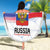 Personalized Russia Double-headed Eagle Beach Blanket Special Flag Style LT9 - Wonder Print Shop