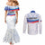 Personalized Russia Double-headed Eagle Couples Matching Mermaid Dress and Long Sleeve Button Shirt Special Flag Style