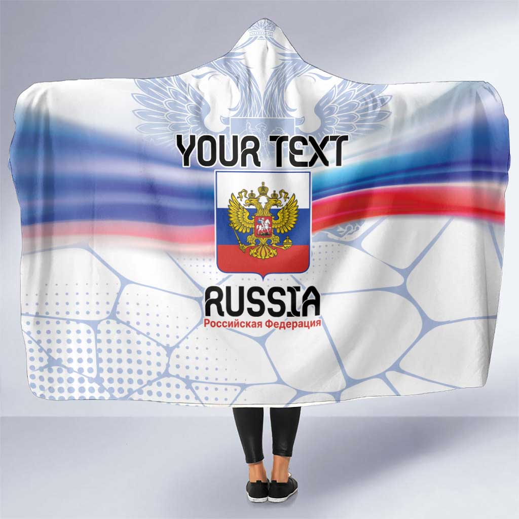 Personalized Russia Double-headed Eagle Hooded Blanket Special Flag Style