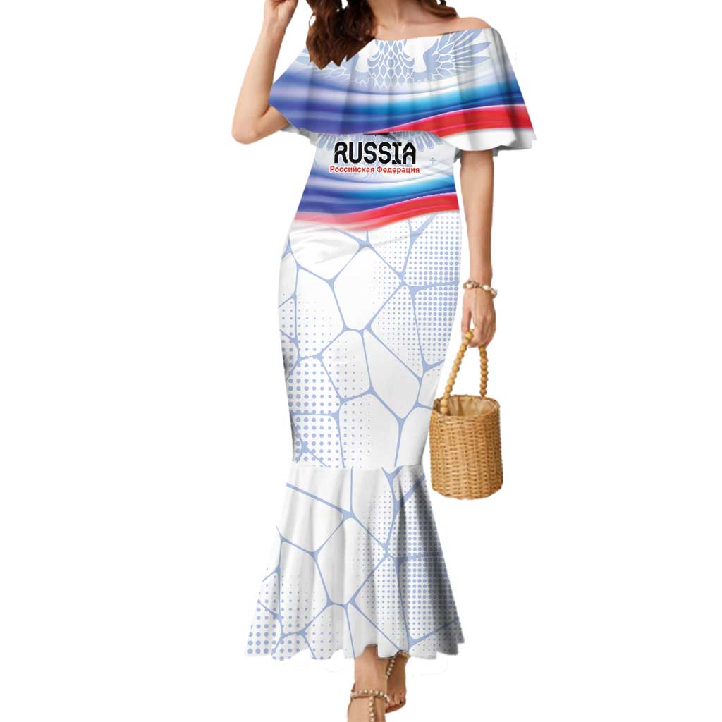 Personalized Russia Double-headed Eagle Mermaid Dress Special Flag Style - Wonder Print Shop