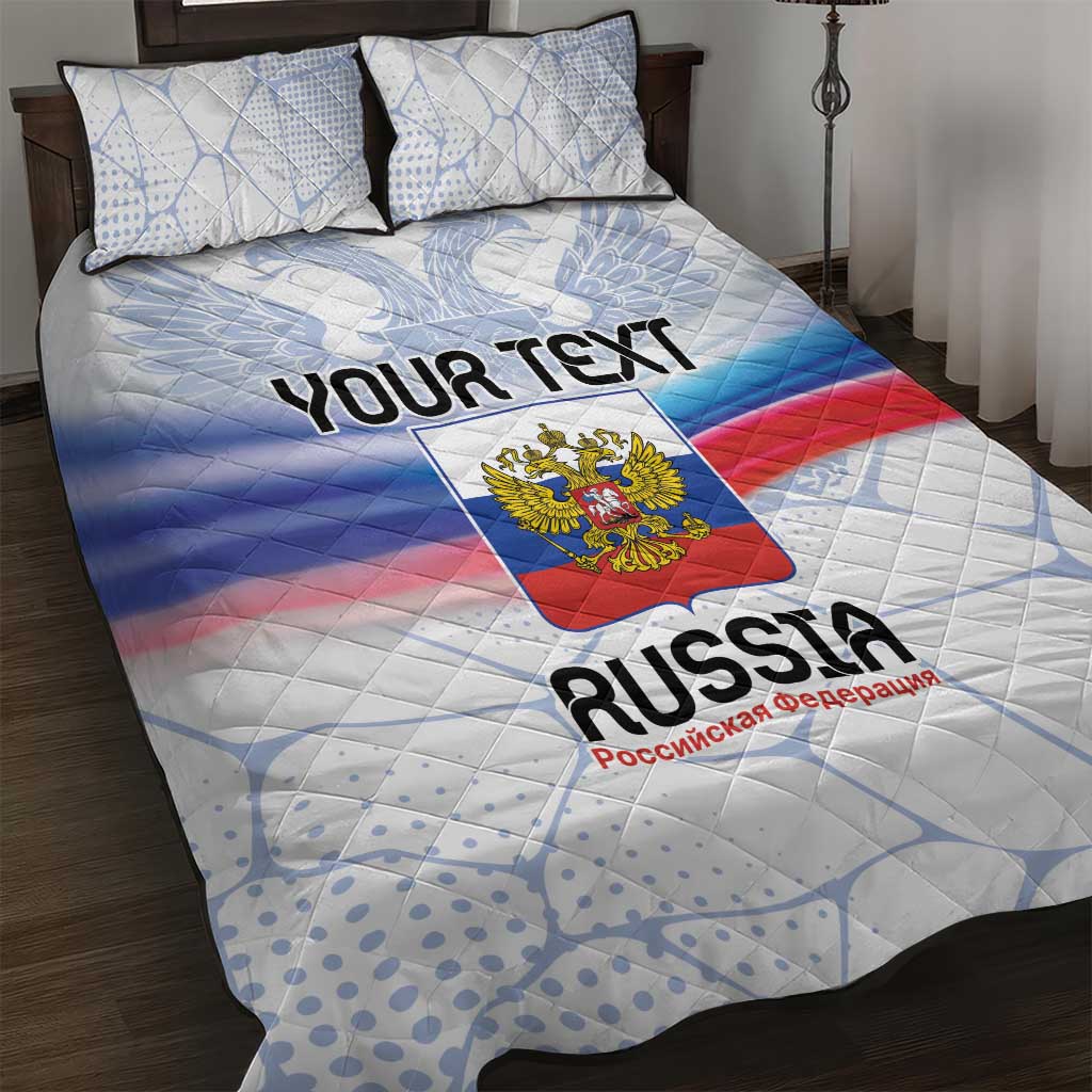 Personalized Russia Double-headed Eagle Quilt Bed Set Special Flag Style - Wonder Print Shop