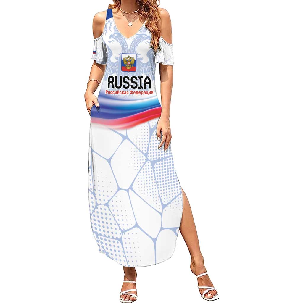 Personalized Russia Double-headed Eagle Summer Maxi Dress Special Flag Style - Wonder Print Shop