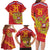 Custom Russia with Double-headed Eagle Family Matching Long Sleeve Bodycon Dress and Hawaiian Shirt LT9 - Wonder Print Shop