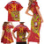 Custom Russia with Double-headed Eagle Family Matching Short Sleeve Bodycon Dress and Hawaiian Shirt - Wonder Print Shop