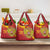 Custom Russia with Double-headed Eagle Grocery Bag