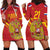 Custom Russia with Double-headed Eagle Hoodie Dress - Wonder Print Shop