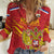 Custom Russia with Double-headed Eagle Women Casual Shirt - Wonder Print Shop