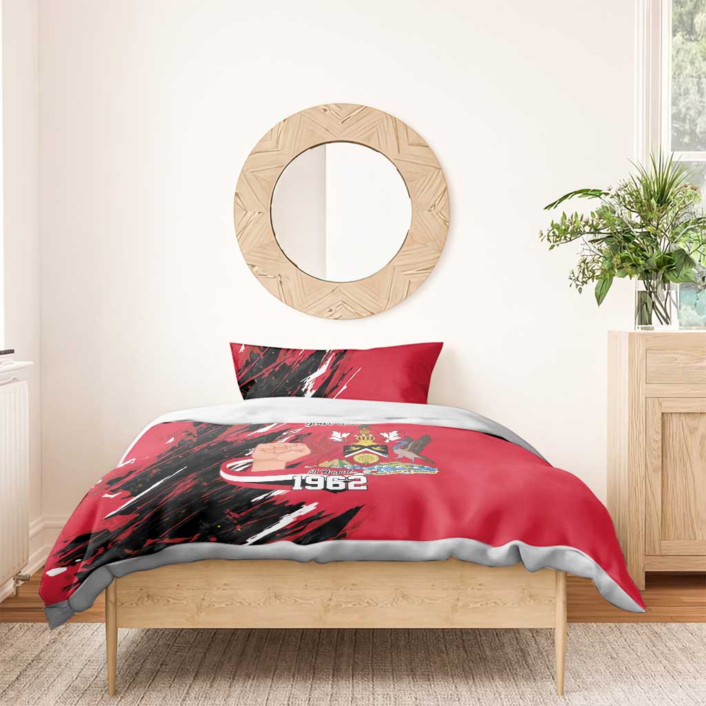 Trinidad and Tobago 1962 Personalized Bedding Set Happy Independence Day August 31th - Wonder Print Shop