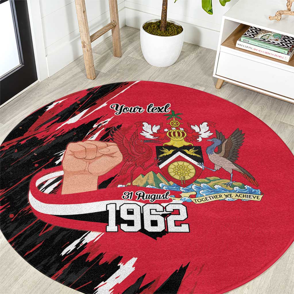 Trinidad and Tobago 1962 Personalized Round Carpet Happy Independence Day August 31th - Wonder Print Shop