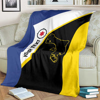 Caribbean Bonaire Personalized Blanket Simple Flag Style - Wonder Print Shop