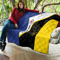 Caribbean Bonaire Personalized Quilt Simple Flag Style - Wonder Print Shop