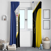 Caribbean Bonaire Personalized Window Curtain Simple Flag Style - Wonder Print Shop