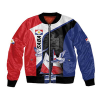 Caribbean Saba Personalized Bomber Jacket Remis Velisque Sail the Seas - Wonder Print Shop