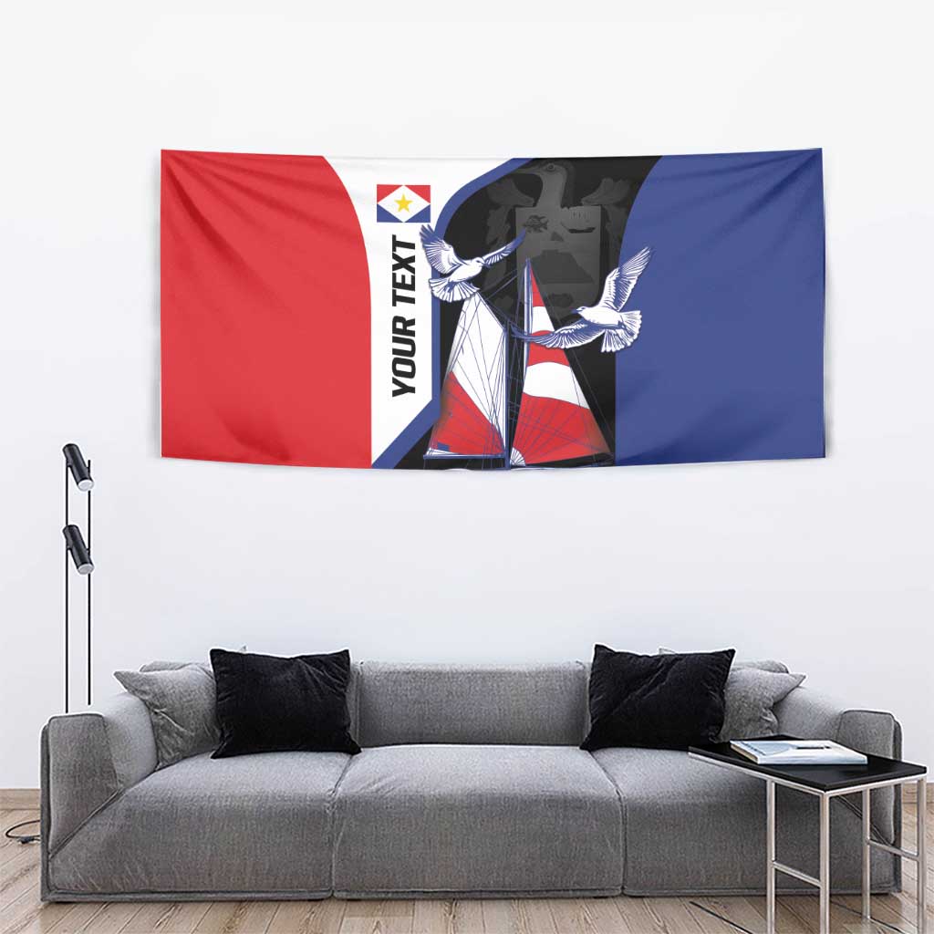 Caribbean Saba Personalized Tapestry Remis Velisque Sail the Seas - Wonder Print Shop