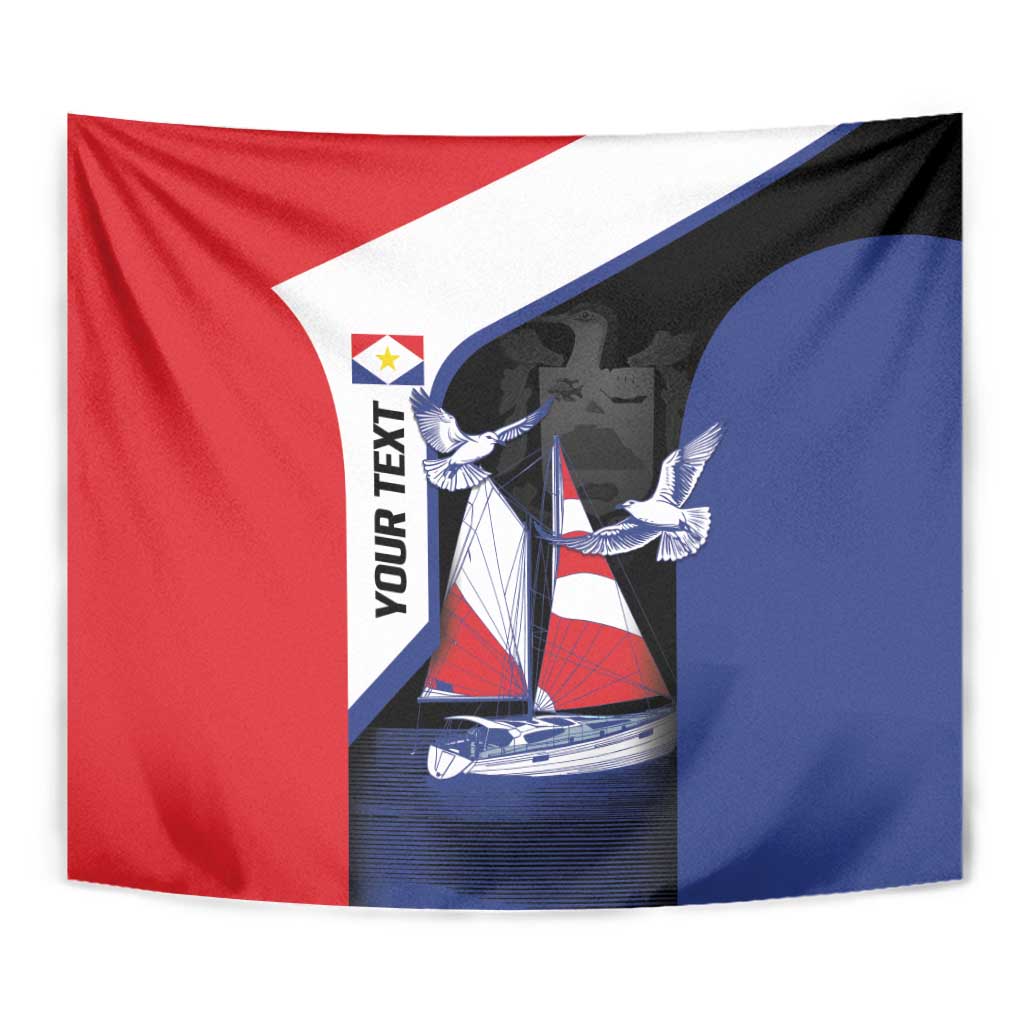 Caribbean Saba Personalized Tapestry Remis Velisque Sail the Seas - Wonder Print Shop