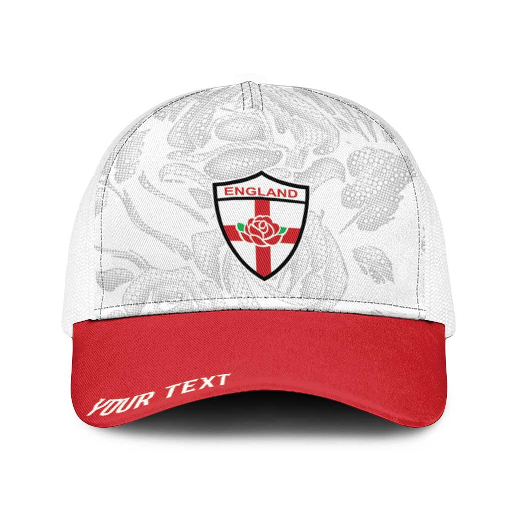 England Rugby National Heritage Personalized Baseball Net Cap Tudor Rose Inspired Edition