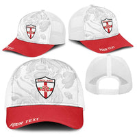 England Rugby National Heritage Personalized Baseball Net Cap Tudor Rose Inspired Edition